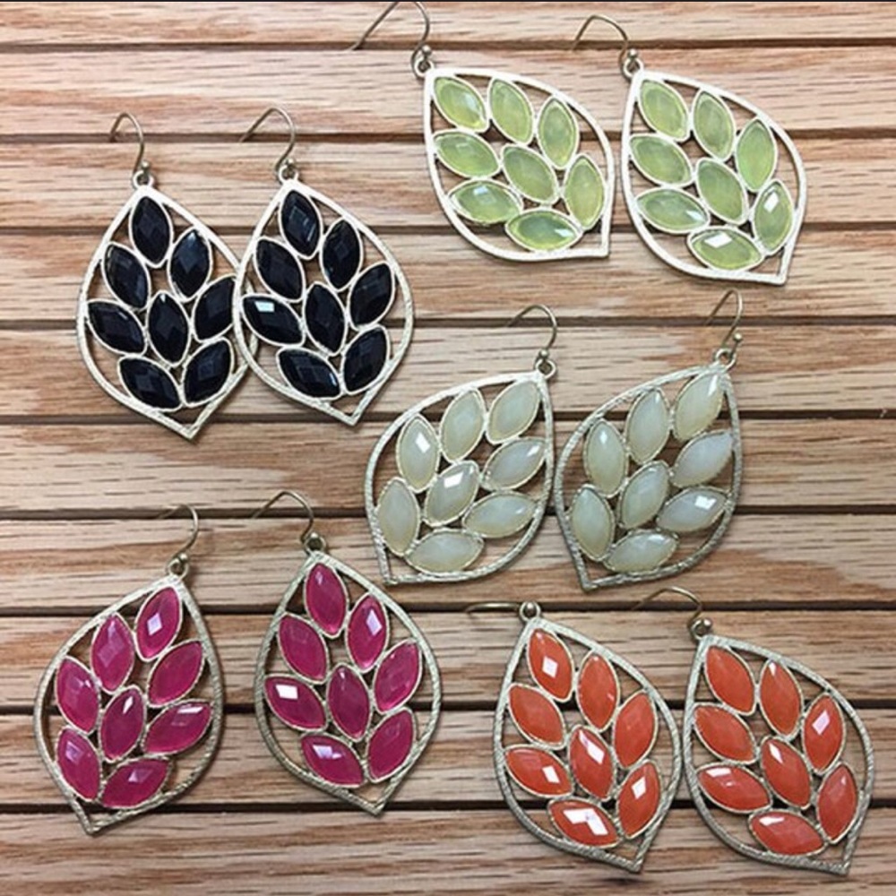 Kyky&Zo Lotus Leave Earring-pick your fav color